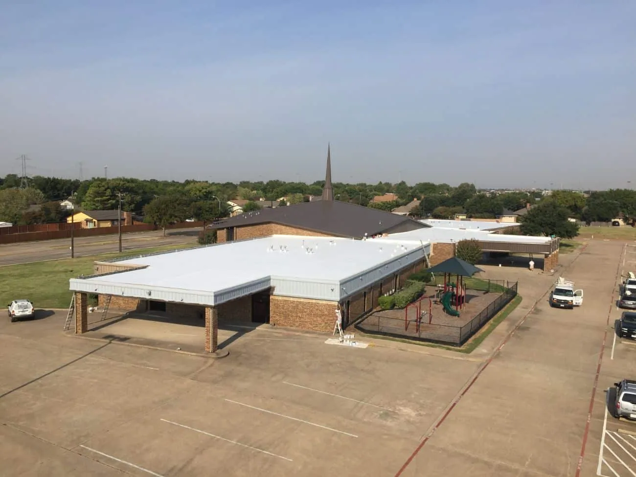 Commercial Roof Flashing Failure Repair in Athens, GA